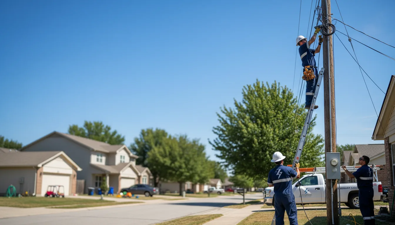 Residential electrician providing installation services in Benton, AR